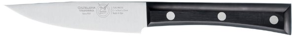12 cm Wide Steak Knife, Black Colour, Black Acetal Resin Handle - Forgiati