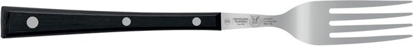 Stainless Steel 18/10 Black Table Fork, Paperstone Handle, 206 mm Perfect for Dining Kitchen - paperstone