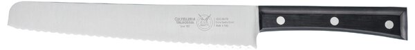 Bread Knife 23 cm, Black Colour, Black Acetal Resin Handle