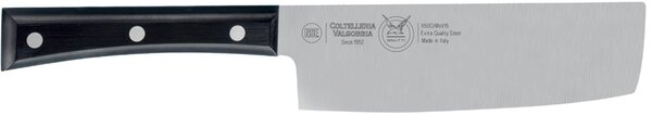 Nakiri Knife in 18/10 Steel 16 cm, Paperstone Handle, Ideal for Precise Vegetable Cutting and Processing - Paperstone