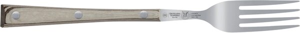 Stainless Steel 18/10 Hazelnut Colour Table Fork, Paperstone Handle 206 mm Perfect for Kitchen Table - Paperstone