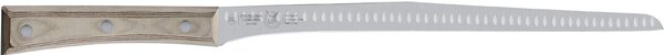 Narrow Flexible Salmon Knife in 18/10 Stainless Steel with Paperstone Handle 28 cm Hazelnut Colour Paperstone