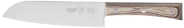 Santoku Knife 18 cm Hazelnut Colour, Paperstone Handle