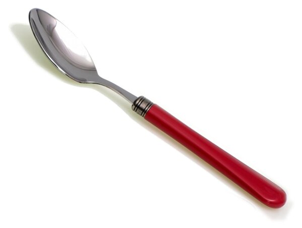 Giulietta Coffee Spoon Set of 6 Stainless Steel 18.10 AISI430 14.5 cm Length PBT Handle Dishwasher Safe Red