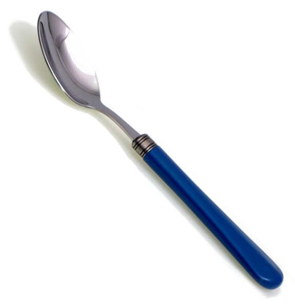 Giulieta Coffee Spoon Set of 6 Spoons in 18.10 AISI430 Steel Length 14.5 cm PBT Handle Dishwasher Safe Blue Name: giulietta