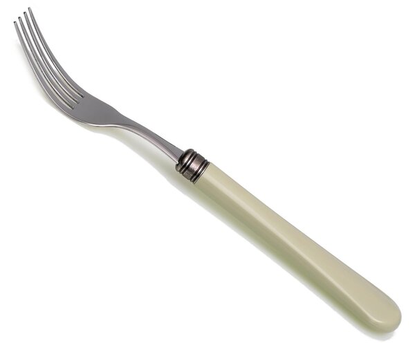 Giulietta Table Fork Cutlery Set of 6 Pieces in 18.10 Steel Length 21 cm PBT Handle Dishwasher Safe Green Colour