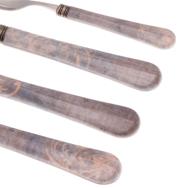 Boston 24-Piece Multicolour Cutlery Set in 18/10 Stainless Steel with 2.5mm Thick Coloured Methacrylate Handle