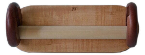 Wall-mounted Paper Towel Holder, Fixable with Adhesive Tape, 30x h11 cm, Supplied with Adhesive, Natural Colour