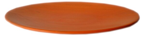 Alder Wood Fruit Bowl, Orange, 40cm Diameter x 3.5cm Height