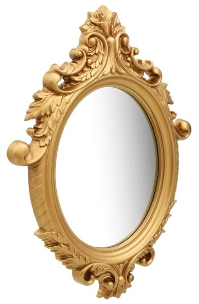 Wall Mirror Castle Style 56x76 cm Gold