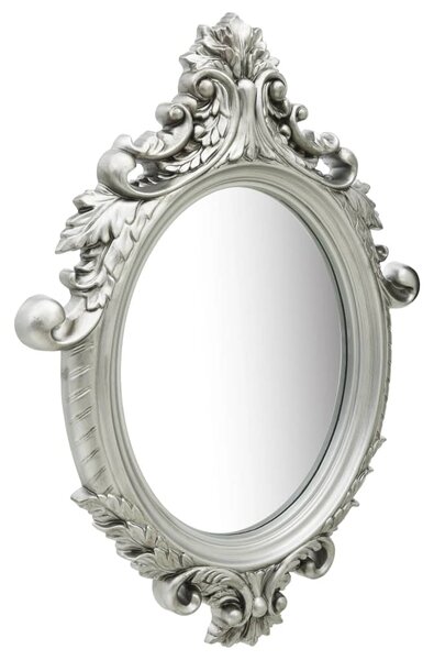 Wall Mirror Castle Style 56x76 cm Silver