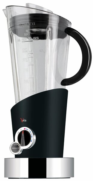 VELA Evolution Blender Dimensions 22x17x42 cm 1.5 L 250 WATT 4 SPEEDS Steel Blades and Matte Black Tritan Jug