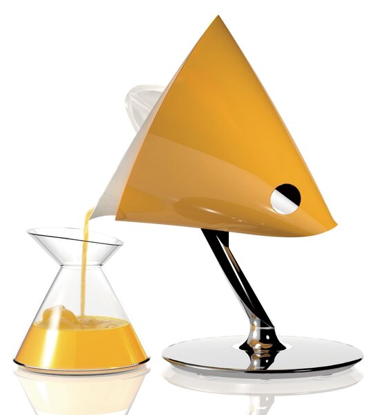 Bugatti VITA Electric Juicer Yellow with Included Blown Tempered Glass Jug Diameter 22.5xh 29 cm Capacity 0.6 Litres