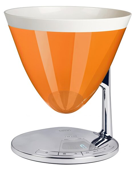 Bugatti UMA Kitchen Scale Maximum Capacity 3 kg Diameter 22xh 24 cm Scale and Timer Function Removable Bowl Orange Colour Cutlery Set