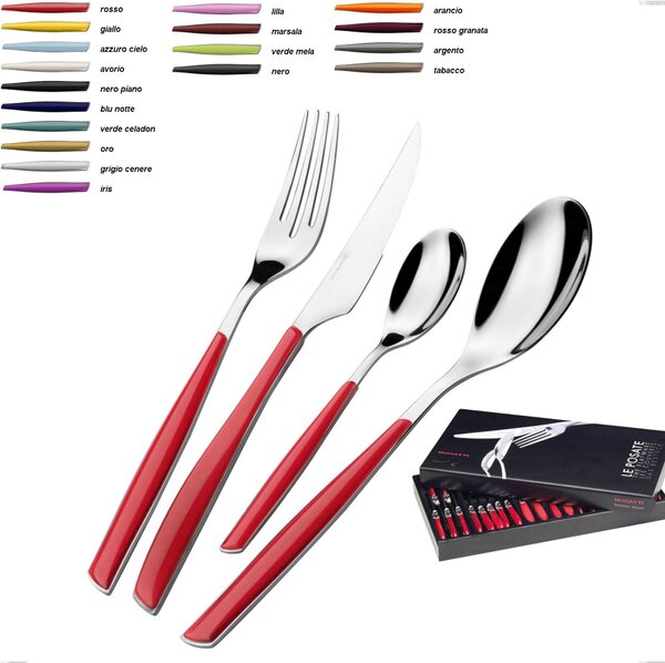 Glamour Bugatti 24 Piece Cutlery Set in Gallery Box, 18.10 Stainless Steel with SAN Handle