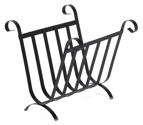 Wrought Iron Magazine Rack a Hedgehog Dimensions 41x28xh 27 cm Shabby Chic Style Matte Black Colour
