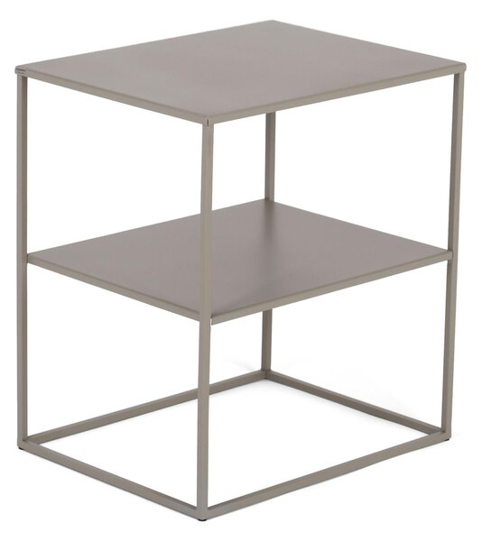Rectangular Coffee Table Minimalist Design 2 Levels Dimensions 45x35x50 cm - Weight 6.8 kg Pastel Dove Style Minimal Line Bathroom