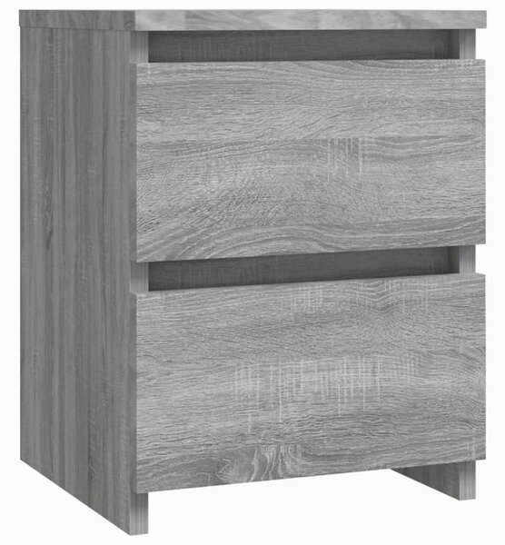 Bedside Cabinet Grey Sonoma 30x30x40 cm Engineered Wood