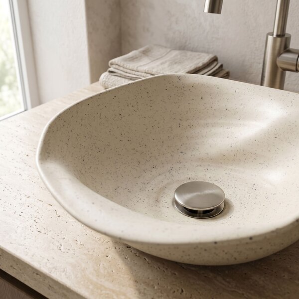 Ceramic Countertop Basin REA HM-35B Handmade ART