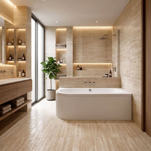 Bathtub Rea Orion Stripe Right 160cm