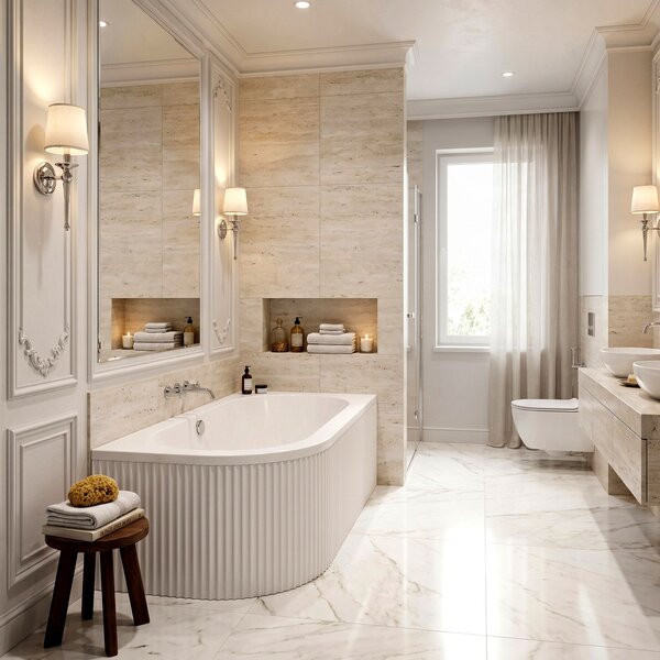 Bathtub Rea Orion Stripe Right 160cm
