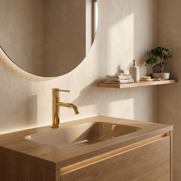Bathroom faucet Rea Venti Gold Low