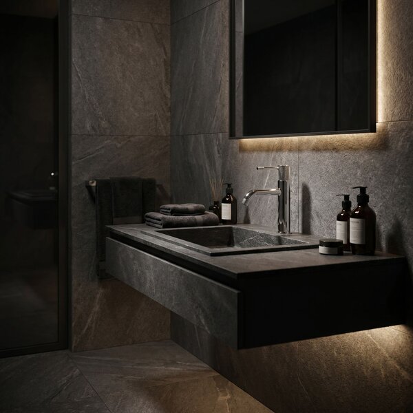 Bathroom faucet Rea Venti Chrome Low