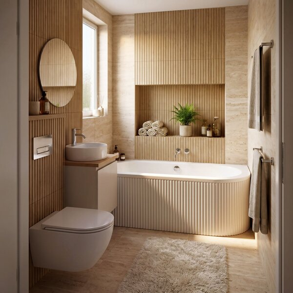 Bathtub Rea Orion Stripe Left 150cm