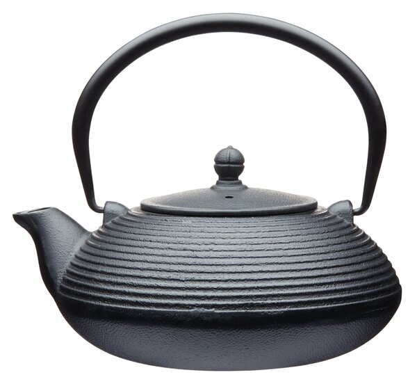 Cast Iron 900ml Infuser Teapot Black