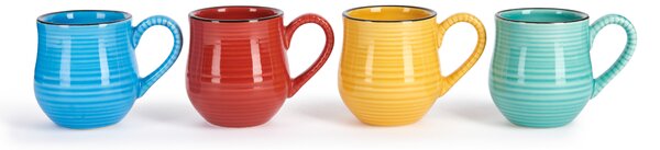 Set of 4 La Cafetiere Brights Espresso Mugs Red/Blue/Yellow