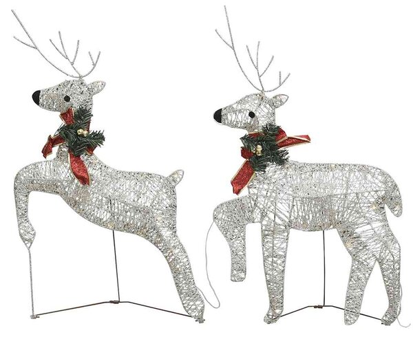 Christmas Reindeers 2 pcs Gold 40 LEDs