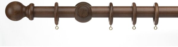 Universal Wooden Curtain Pole Dia. 35mm brown