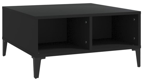 Coffee Table Black 60x60x30 cm Engineered Wood