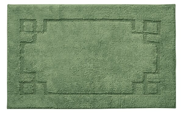 Luxury Cotton Non-Slip Bath Mat Green