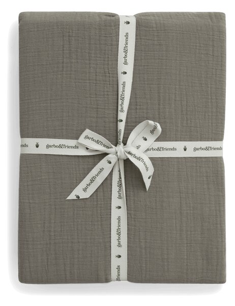 Garbo&Friends Geranium Muslin fitted sheet 60x120x20 cm