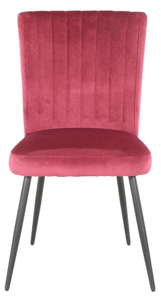 Taylor Dining Chair, Velvet Red