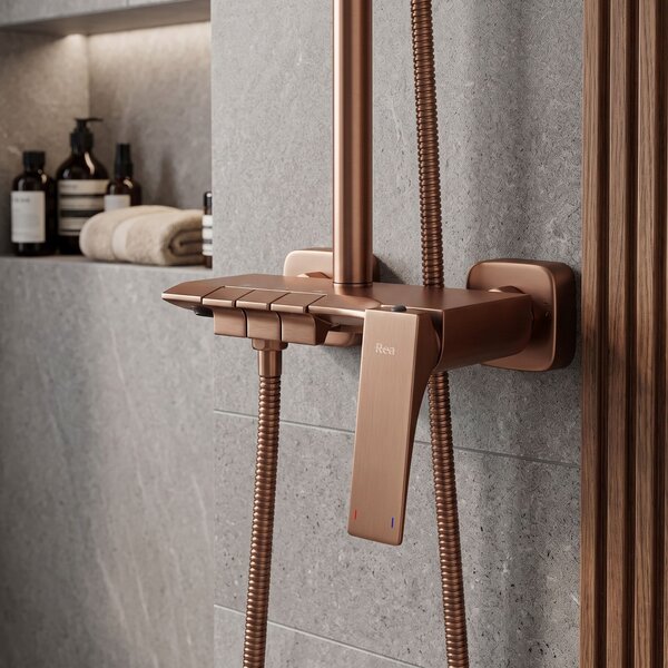 Shower set PREMIUM REA JOE Brush Copper