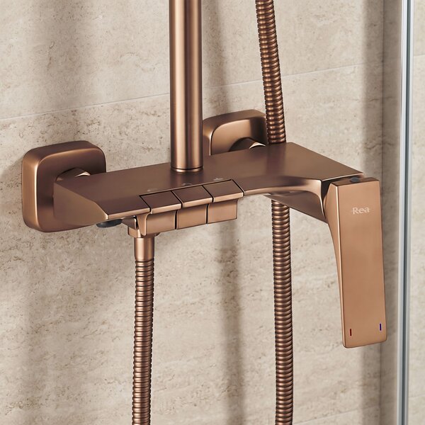 Shower set PREMIUM REA JOE Brush Copper