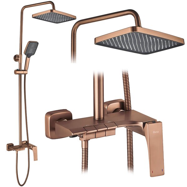 Shower set PREMIUM REA JOE Brush Copper