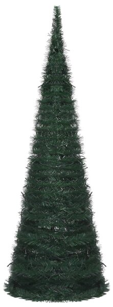 Pop-up String Artificial Pre-lit Christmas Tree Green 180 cm