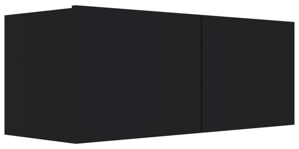 TV Cabinet Black 80x30x30 cm Engineered Wood