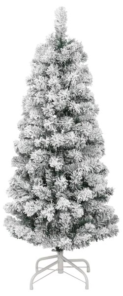 Artificial Hinged Christmas Tree with Flocked Snow 120 cm