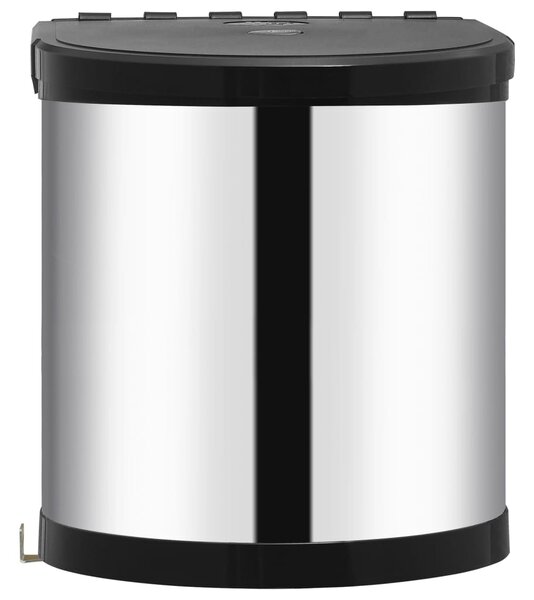 Kitchen Built-in Dust Bin Stainless Steel 12 L