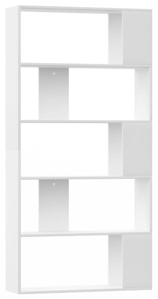 Book Cabinet/Room Divider White 80x24x159 cm Engineered Wood