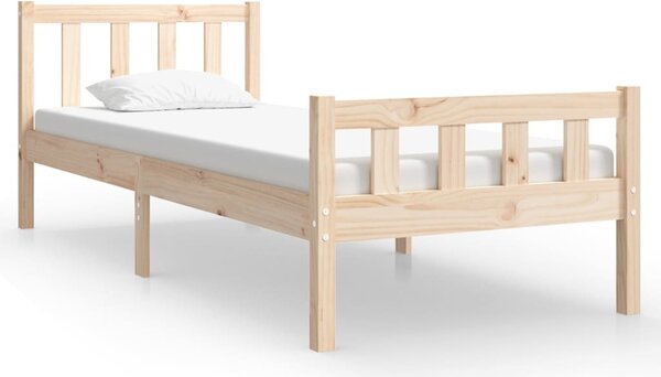 Bed Frame without Mattress Solid Wood Small Single