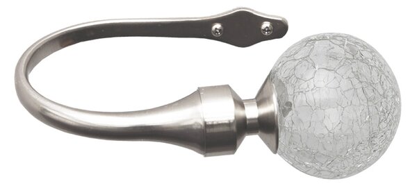 Crash Holdbacks Satin Silver