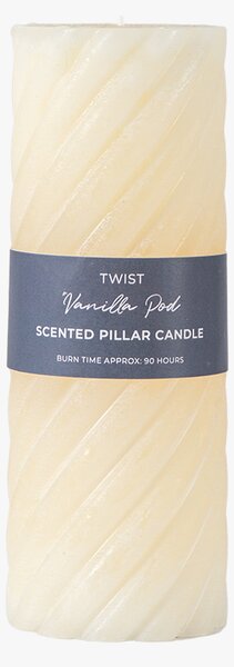 Entwine Pillar Candle in Ivory Large Pack of 2