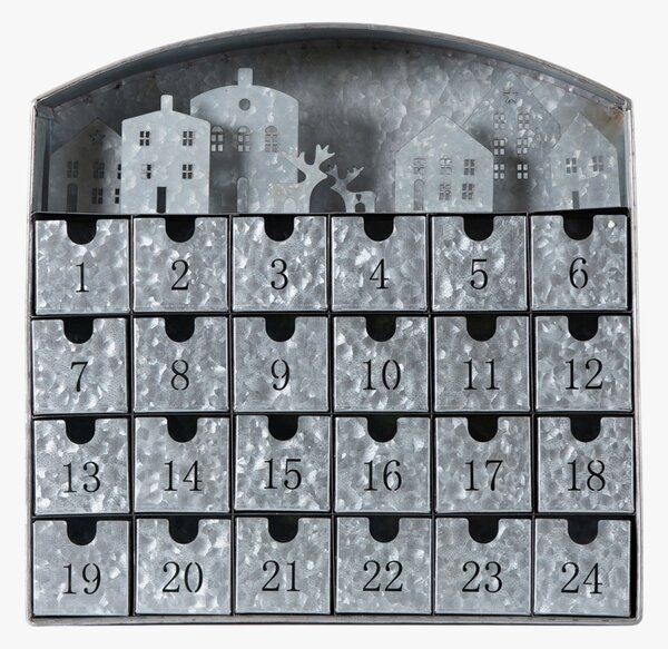 Dwell Cosy Village Advent Calendar in Metal