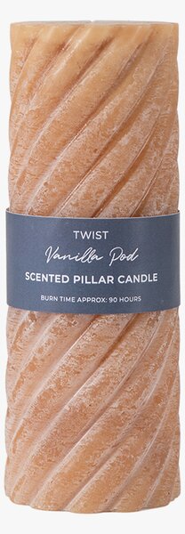 Entwine Pillar Candle in Amber Large Pack of 2