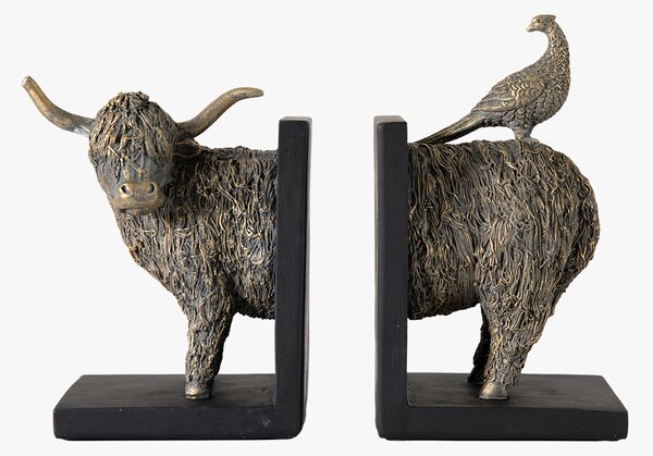 Highland Moo Bookends - Set of 2
